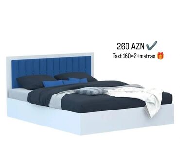 Çarpayılar: Yeni, İkinəfərlik çarpayı, Bazasız, Matras ilə, Siyirməsiz, Azərbaycan — 17