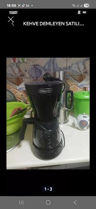 qəhvə: Qəhvəbişirən Delonghi, Damcılı, Yeni, Ünvandan götürmə — 1