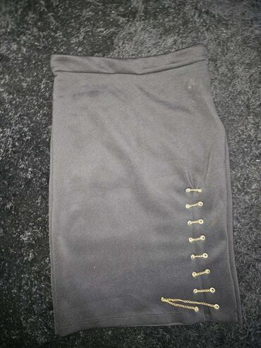 lepršave suknje: M (EU 38), Midi, color - Black