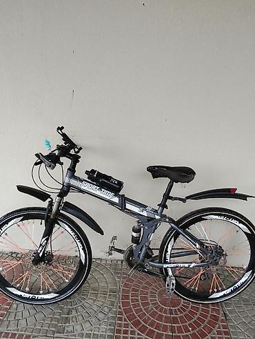 Dağ velosipedləri: Sport-Time dağ velosipedi - Qatlanan alüminium tipli gövdə - Ön — 1