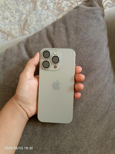 IPhone 15 Pro, Gümüşü, Face ID lalafo.az -da IPhone 15 Pro, Gümüşü, Face ID