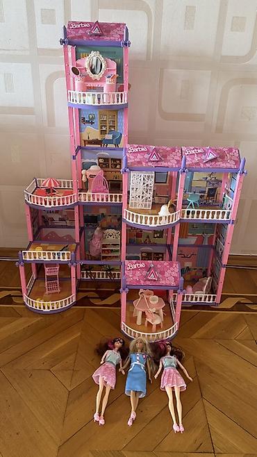 kamaz oyuncaqlari: Большой многоуровневый дом Barbie + 3 куклы в подарок. Очень большой — 3