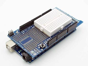 Другие комплектующие: Arduino Mega 2560 R3 Proto Shield + Mini Breadboard - Arduino Mega — 1