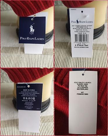 Kape: "Polo Ralph Lauren" Kapa + Šal / ONE SIZE ⭕ Stanje: Nekorišćeno sa — 6