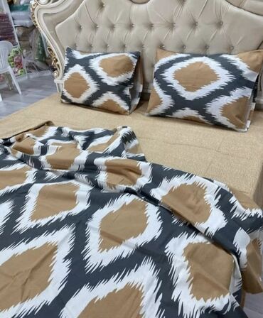 Комплекты постельного белья: Постельное бельё 100 хлопок, постельное бельё, простынь на резинки — 52