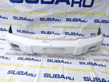 значок форестер: Передний Бампер Subaru 1999 г., Б/у, цвет - Белый, Оригинал