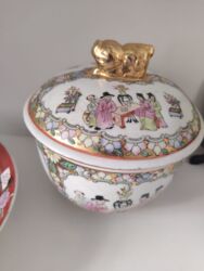 supnik qaşığı: Супник китайский с крышкой в стиле famille rose середина 20 века