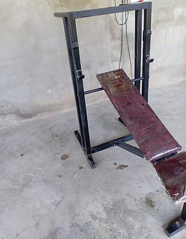 ucuz velosiped: Çoxfunksiyalı güc skamyası və ştanq dayağı - Material: qalın profilli — 6