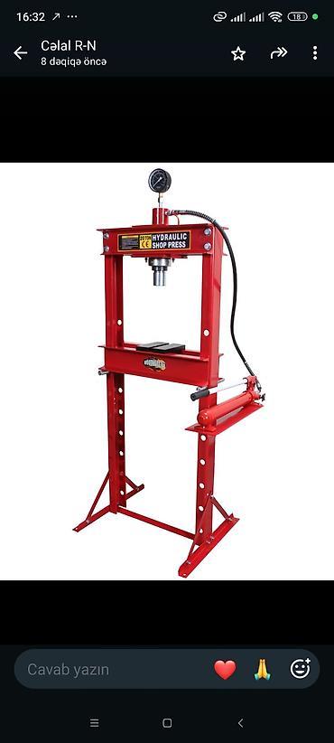 12 tonluq hidravlik pres (Hydraulic Shop Press) - Güc: 20 ton sıxma lalafo.az -da 12 tonluq hidravlik pres (Hydraulic Shop Press) - Güc: 20 ton sıxma