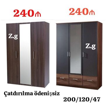 3 fazali generator: Yeni, 3 qapılı Düz dolab, Şifonyer