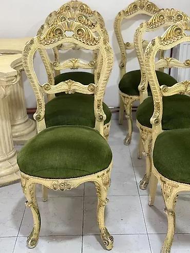 forma ideale trpezarije: Stilske stolice 6 komada Venecijanski barok ✨ Cena za komad 💰 Dobro — 3