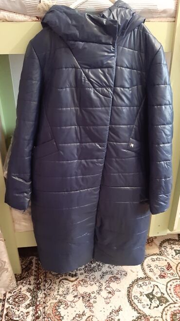 куртка синяя: Пуховик, 3XL (EU 46)