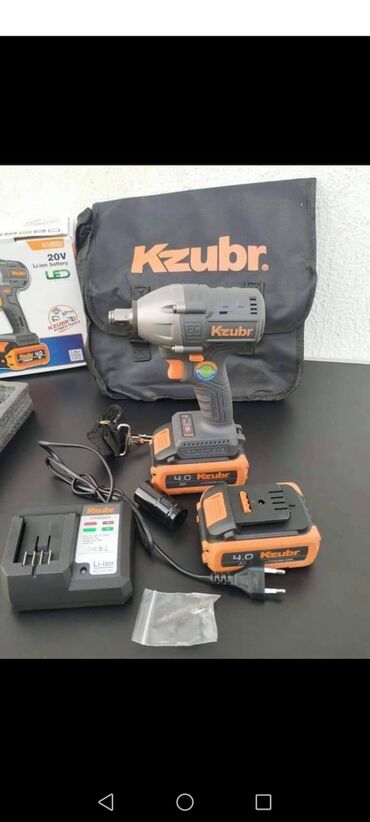 Akumulatorski odvijači: Nov i kvalitetan aku udarni zavijač KZUBR. Model: KCIW20V-1/2" — 6