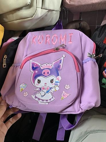 Рюкзактар: Рюкзак детский/подростковый “Kuromi” в лавандовом цвете. - Яркий — 1