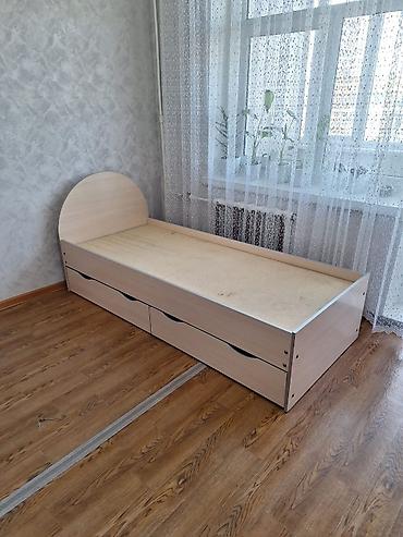 Односпальная кровать с выдвижными ящиками. Без матраса. 2 кровати за