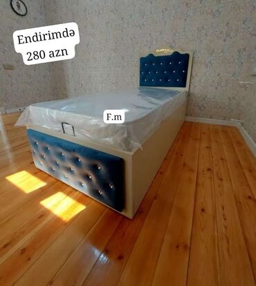 çarpayı matras: Новый, Односпальная кровать, С подъемным механизмом, С матрасом