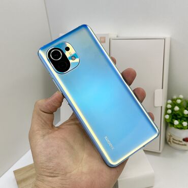 электро мобилы: Xiaomi, Mi 11, Новый, 128 ГБ, цвет - Синий, 2 SIM
