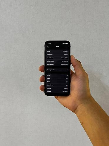 Apple iPhone: IPhone 16 Pro, Б/у, 256 ГБ, Черный, 84 % — 2