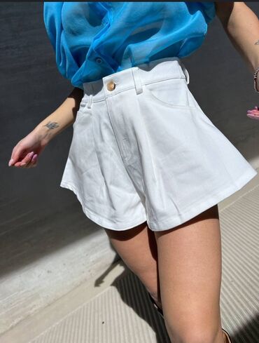 шорты женский: Юбка-шорты, Короткая модель, Лето, M (EU 38)