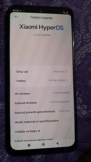 xiaomi redmi note 11s: Redmi Note 11S, 128 GB, rəng - Qara, İki sim kartlı — 2