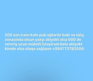 yeni emlak kiraye: Axtarış: İcarəyə kafe/pub obyekt - Yer: Bakı və Talış zonası - Aylıq — 1