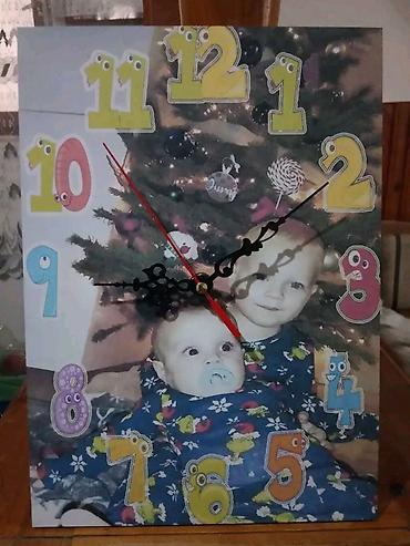 Satovi za kuću: Personalizovani zidni/sobni sat sa vašom fotografijom ZIDNI sat sa — 12