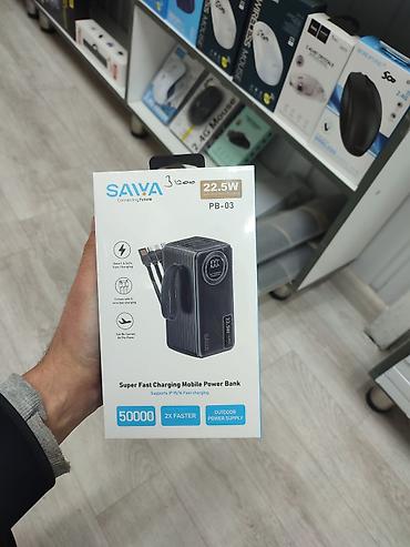 Внешние аккумуляторы высокой емкости с быстрой зарядкой 1) SAIVA