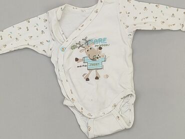 biale legginsy 98: Body, 0-3 m, 
stan - Bardzo dobry