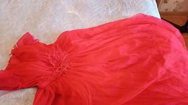 şortik tulum: Qırmızı ziyafət/gecə paltarı - Rəng: parlaq qırmızı - Stil: uzun — 1