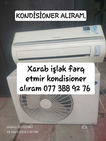 mantı qazanı: Kondisioner Samsung, İşlənmiş, 100-dən çox kv. m, Split sistem, Kredit yoxdur