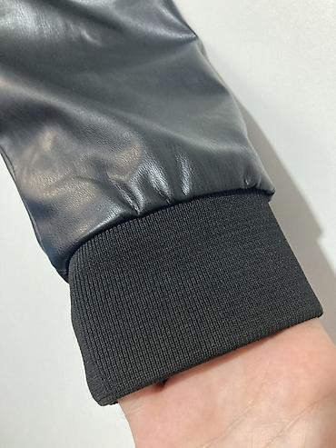 Üst geyimləri: Oversize qara rəng bomber gödəkçə M ölçü Türkiyə istehsalıdır — 3