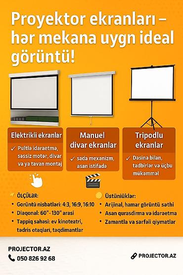 🎬 PROJEKTORAZ – Proyeksiya Dünyasının Ünvanı 🔹 Hər Məkan üçün İdeal lalafo.az -da — 8 🎬 PROJEKTORAZ – Proyeksiya Dünyasının Ünvanı 🔹 Hər Məkan üçün İdeal — 8