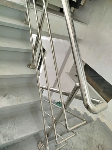 Обшивка лестниц: Перила из нержавеющей стали Любой сложности 🔗 Работа выполняется at lalafo.kg — 2 Обшивка лестниц: Перила из нержавеющей стали Любой сложности 🔗 Работа выполняется — 2