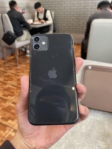 Apple iPhone: IPhone 11, Б/у, 64 ГБ, Черный, 100 %