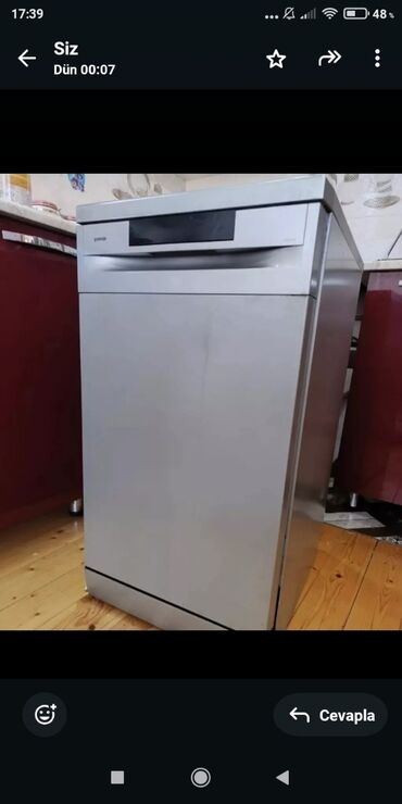 Qabyuyan maşınlar: Qabyuyan maşın Gorenje, Ensiz (45 sm.), Ayrıca dayanan, İşlənmiş