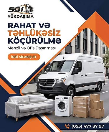 фургон: Yükdaşıma və Köçürmə Xidməti - Menzil, ofis, villa və bağ evlərinin — 1