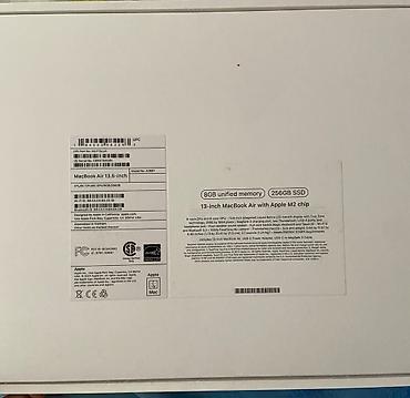 macbook air m3: İşlənmiş Apple MacBook, 13.5 ", Apple M2, 256 GB, Ünvandan götürmə — 2
