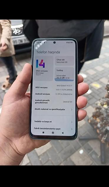 xiaomi redmi note 10 pro: Xiaomi 128 GB, rəng - Ağ, 
 İki sim kartlı — 2