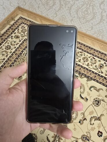 Samsung: Samsung Galaxy S10 Plus, 128 GB, rəng - Qara, Sensor, Barmaq izi, İki sim kartlı