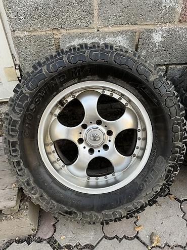 Колеса в сборе: Колеса в сборе 320 / 60 / R 18, Всесезонная, Б/у, Комплект, Внедорожные (АТ/МТ), Железные, отверстий - 6 — 1