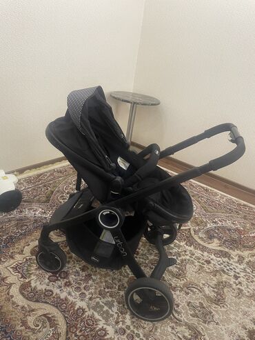 Коляски: Коляска, цвет - Черный, Б/у — 9