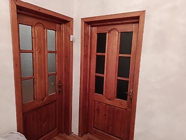 samdanlar: Taxta daxili qapılar dəsti - Material: təbii ağac (şam tonunda), tam — 1