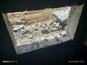 Beton işləri: #Betonkesme #betondeşmə Beton kubik kərpic - dən kəsim deşim — 15