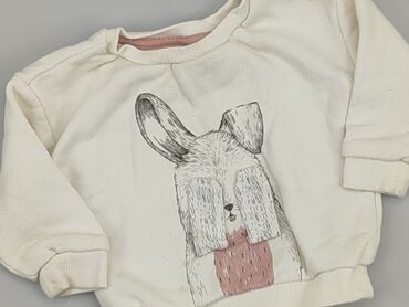 letnia sukienka z guzikami biała: Sweatshirt, Primark, 9-12 months, condition - Good