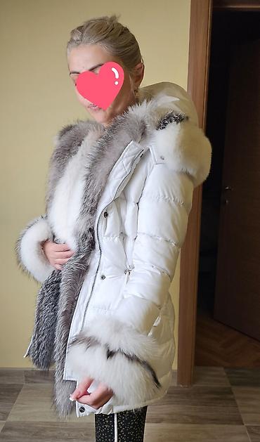 Zimske jakne: Ženska zimska jakna sa pravim krznom nova - Boja: bela - Topla — 4