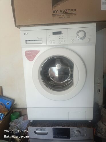 Elektrikli qızdırıcılar və radiatorlar: Paltaryuyan maşın LG, 5 kq, İşlənmiş, Avtomat, Qurutma var, Kredit yoxdur, Pulsuz çatdırılma