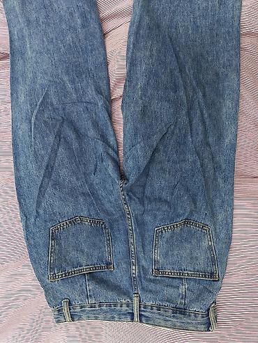 cins salvar: Denim kargo şalvar - Material: Orta qalınlıqda mavi denim (yüngül — 4