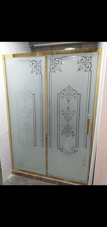 Duş kabinaları, arakəsmələr: Yeni Üstü açıq kabina, Künc üçün, Pulsuz çatdırılma — 13