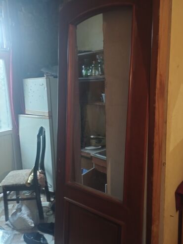 Otaq qapıları: Taxta qapı və qutu-komplekt размер:80/220 - Material: ağac (qəhvəyi — 10