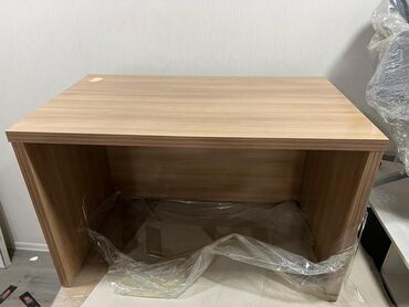 требования к офисной мебели: Кеңсе үчүн үстөл, Жаңы, Жөндөлбөй турган, түсү - Саргыч боз, Тик бурчтуу, Жыгач, Өзү алып кетүү